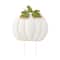 Glitzhome® 39.5" Fall Oversized Metal Ivory Pumpkin Yard Stake, Wall or Standing Decor